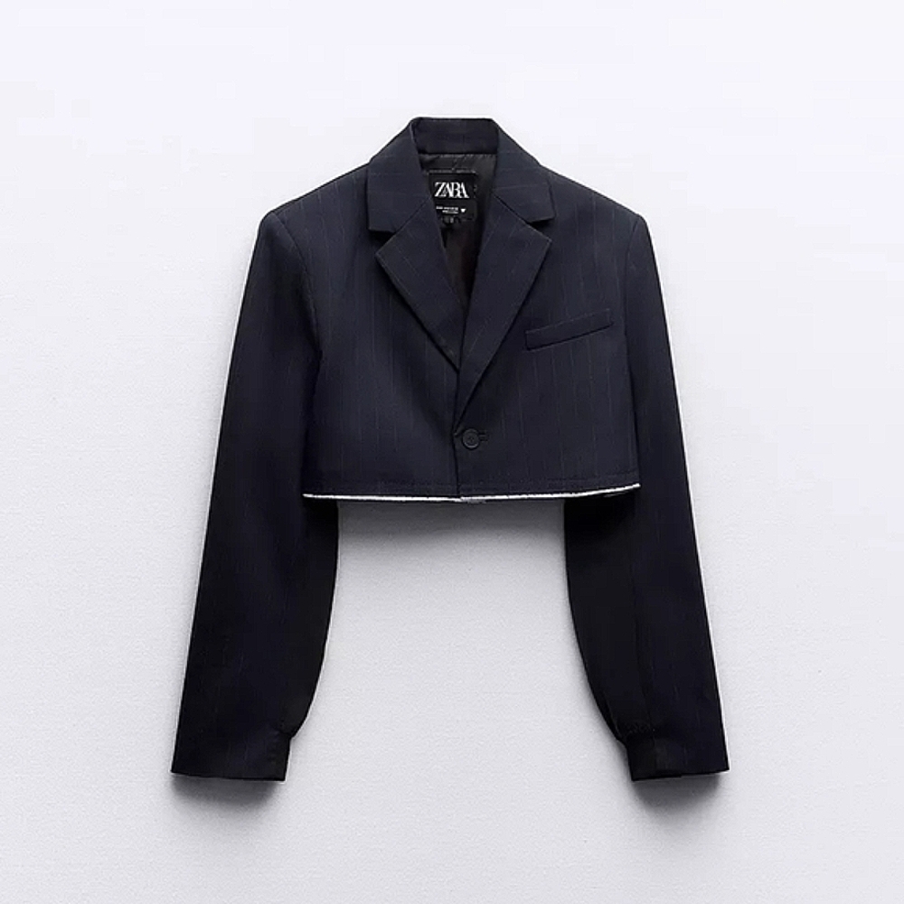 Zara cropped jacket blazer - Picture 1 of 17